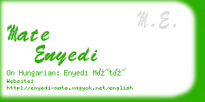 mate enyedi business card